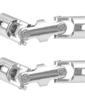 Two Pack Universal Joint Couplings for RC Boats and Cars Beefy 3 Section U Joint Shaft Coupler 4mm 5mm 6mm Fits 12mm OD