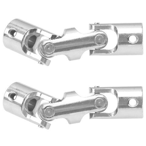Two Pack Universal Joint Couplings for RC Boats and Cars Beefy 3 Section U Joint Shaft Coupler 4mm 5mm 6mm Fits 12mm OD