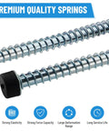 Heavy Duty Garage Door Plunger Spring 27 Inch for Smooth Close Zinc Plated Steel Stopper Bumper Replacement Hardware