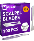 Disposable Dermaplaning Scalpel Blades Size 20 Carbon Steel Sterile Pack Of 100 Individually Wrapped For Face Pro Podiatry And Crafts