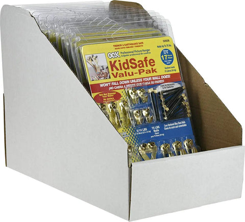Value Pack Picture Hangers Set Heavy Duty Brass Reusable Hooks For Artwork 17 Piece Kit 10 20 30 50 75 Lb in packaging