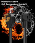 50 Foot 30 Amp N14-30P To N14-30R Dryer And EV Charging Extension Cord, 4 Prong STW 10 Gauge, 125V/250V Heavy Duty Cable