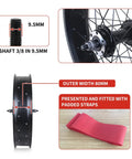 Fat Tire Front And Rear Wheelset For 20 24 26 Inch Bikes 4 Inch Wide Bead Grippy Beefy Snow Beach E Bike Disc Brake Details