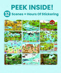 Totally Awesome Animal Habitats Sticker Book Jam Packed With 500 Plus Bright Stickers And Twelve Super Fun Coloring Pages For Curious Kids Who Dig Wildlife And Nature Scenes showing twelve vibrant nature scenes.