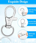 Tough As Nails Zinc Alloy Swivel Snaps Bulk 100 Count Lobster Clasp Hooks showcasing premium, smooth design with 360° rotation features.