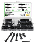 Crib And Furniture Hardware Replacement Kit With 30 Hex Socket Cap Screws And Barrel Nuts For Beds And Headboards, Bolts Set