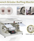 ZGOOD 550W Large Space Bench Grinder Buffing Machine With LED Light, 2800 RPM motor, double sided polishing wheels.