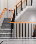 Tough As Nails Black Metal Stair Railing Spindles Crafted From Premium Wrought Iron Balusters for indoor staircase installation.