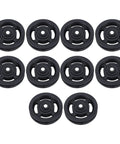 Heavy Duty Smooth Action Nylon Bearing Pulley Wheels 10 Pack With 90Mm Diameter And 10Mm Center Bore, black sheaves for gym machines.