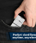 Infinity Cube Fidget Desk Accessory For Adults All Day Focus Tool in hand, fits in pocket, quiet metal for office meetings and travel