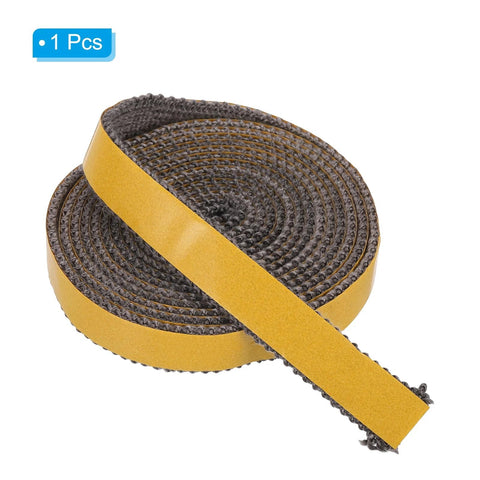 PATIKIL wood stove gasket roll, side view, flat graphite fiberglass, self-adhesive, 98 inches, yellow backing
