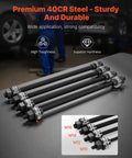 Pull and Press Sleeve Kit, 28 Piece Set featuring heavy-duty 40CR steel spindles for bush removal, sizes M10 to M16.
