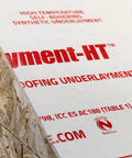 Cut Through Frost And Slush Fast With This High Temp Resistant Synthetic Ice And Snow Barrier Plus Heavy Duty Outdoor Ground Shield And Quick Roll Weather Protection Mats For Driveways showing a roll of synthetic underlayment on an OSB board.