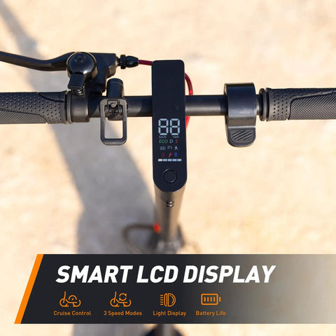 Long Range Electric Scooter For Adults Who Want To Cruise With 21 Mile Per Charge, 350W Motor, 18 MPH Top Speed, LCD display