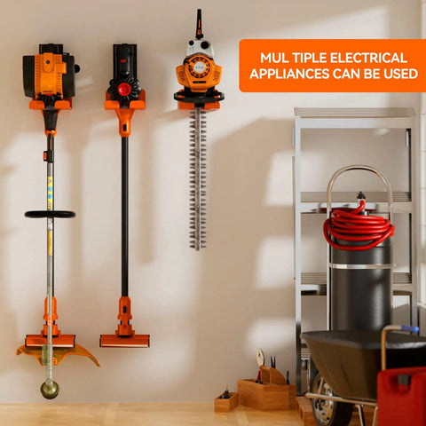 Garage Tool Organizer Wall Mount Trimmer Rack For Weed Eater And Hedge Trimmer Heavy Duty Garden Tool Hanger Power Tool Holder