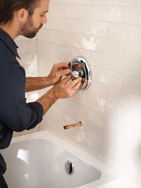 PosiTemp Rough In Pressure Balancing Shower Valve For Half Inch CC Connection Behind Wall Install A DIY Upgrade For Your Home Shower Experience Easy Install