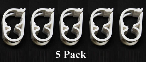 Five Seven Sixteenth Inch Tubing Siphon Hose Shut Off Pinch Clamp With Seven Position Ratcheted Flow Control for home brewing