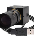 5-50mm Varifocal Lens Webcam With Full HD 1080P, 120fps High Speed USB Camera in Sleek Aluminum Mini Case with USB cable
