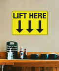 8 By 12 Inch Equipment Guidance Sign Built Tough From Rust Resistant Aluminum With UV Protection Great For Warehouse Loading Docks And Yard Walls Four Pre Drilled Holes For Easy Mounting And Clear Caution Messages.