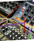 Gotta Keep Your Desk Or Garage Slick With These 150 Piece Digital Number Wire Label Tubes used on colorful audio cables in a recording setup.