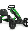 Pedal Go Kart for Kids, Kid Friendly, With Realistic Driving Action and Immersive Ride Built for Safe Outdoor Fun Green Color Durable Steel Frame