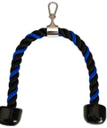 Top Shelf 27 Inch Tricep Rope Cable Attachments Heavy Duty Braided Nylon Pulley System Gear For Home Gym Strength Training with rubber handles.