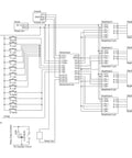 Wiring diagram for 4 Axis CNC Controller Kit With Nema23 Stepper Motors 57x76mm And 270 Oz-In Torque, TB6600 Driver 4A.