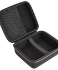 Straight Up Eva Hard Travel Case For Tesla Ccs1 J1772 Charging Adapter slick carry pouch interior view with divider
