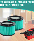 Heavy Duty Cartridge Wet Dry Vacuum Filter For 3 To 4 Gallon General Purpose Vacs Replace 9 17810 2 Pack With HEPA Design