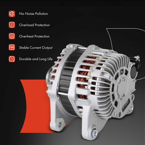 Alternator Replacement For Nissan Altima 2013 Through 2018 2 5L 12V 110A With 6 Groove Clutch Pulley Clockwise Drop In Easy Install
