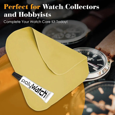 Plastic Watch Scratch Remover Polish With Microfiber Cloth, Pro Grade Acrylic Crystal Repair And Restoration Kit bottle