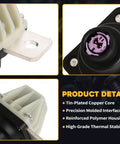 High Voltage Pyro Fuse Actuator Battery Disconnect Switch Heavy Duty Fix Fit For BMW i4 iX iX3 i7 i5 X5 X6 XM 2021 2026 close-up view showing tin-plated copper core and polymer housing.