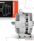 12V 130A Alternator For Ford F-150 F-250 F-150 Heritage F-Super Duty Explorer Ranger E-350 Econoline Club Wagon Mazda B4000 Clockwise Rotation Without Pulley, product box and alternator side view