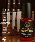 Premium Knife Pivot Lube Oil For Folding Knives And Tools With Food Safe Formula Reduces Friction And Wear 20ml Bottle next to knife set