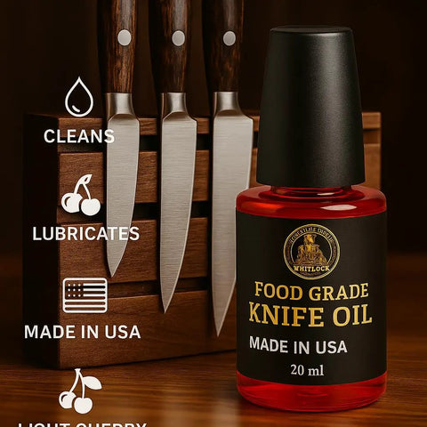 Premium Knife Pivot Lube Oil For Folding Knives And Tools With Food Safe Formula Reduces Friction And Wear 20ml Bottle next to knife set