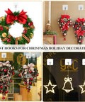 Heavy Duty Adhesive Hooks Up To 15 Lbs With 180 Degree Rotating Design used for Christmas decoration hanging