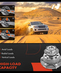 SUV traversing desert, images of wheel bearings under load, Two Pack Front Wheel Bearing And Hub Assembly For Ford Transit 250 350 And 350 HD 2015-2018 6-Lug Compatible 2X Front Replacement Built Tough With Durable Roller Bearings And Easy Fit Plug And Play