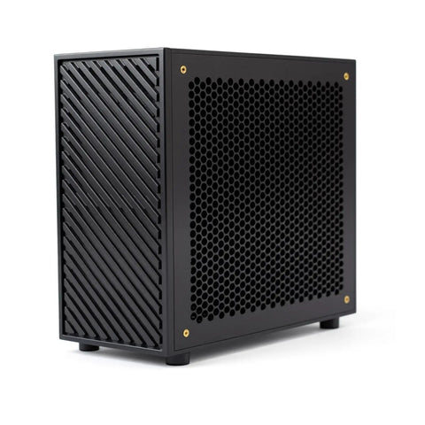 Mini CNC Aluminum ITX PC Case For Low Profile GPUs Quiet High Airflow Durable Aluminum Alloy Frame Compact Workstation Chassis