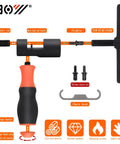 One Tool To Rule All Chains Universal Bicycle Chain Breaker With Comfort Grip Handle showing components and features