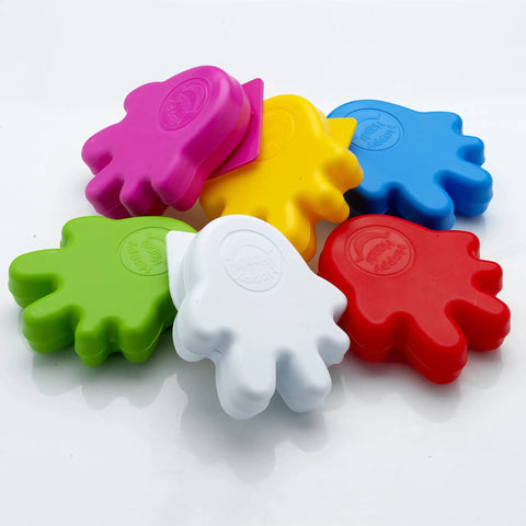 Colorful plastic safety stoppers for kids, not showing Anti Slam Door Finger Trap Stoppers For Kids 2 Pack Pink Easy Adhesive Install.