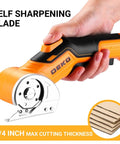 Portable Cordless Electric Scissors For Cutting Cardboard And Carpet with self sharpening blade, ideal for precise cutting.