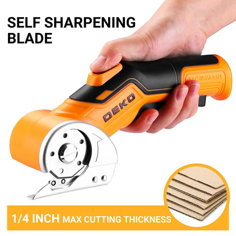 Portable Cordless Electric Scissors For Cutting Cardboard And Carpet with self sharpening blade, ideal for precise cutting.