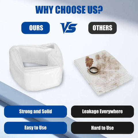 Comparison of clean 72 Ft Vacuum Dust Collection Bags 4 Pack Workhorse for Heavy Duty Concrete Jobs with dirty alternative bags