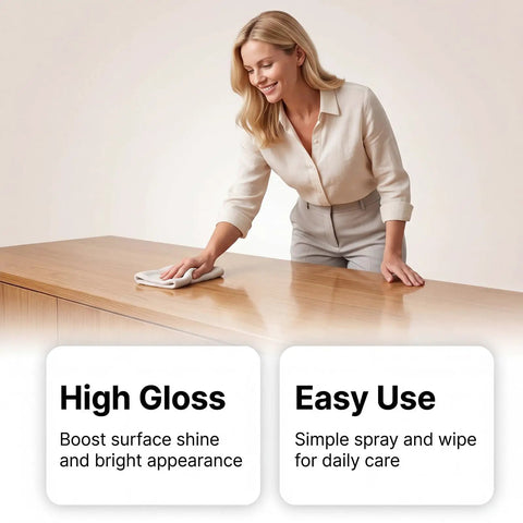 Natural Beeswax Furniture Polish Spray For Wood Tables And Cabinets Restores That Top Shelf Shine used for easy surface cleaning.