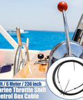 Two Pack 20Ft Marine Throttle And Shift Remote Control Box Cable For Yamaha Outboard Boats next to helm controls