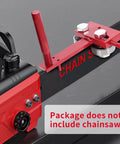Heavy Duty Chainsaw Bar Rail Closer Tool for Precise Rail Alignment and Chain Grinding, adjustable with dual bearing rollers.