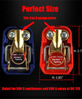 Quick Release Brass Battery Terminal Clamps With Red And Blue Covers For Top Post Battery No Fuss Disconnect And Reconnect