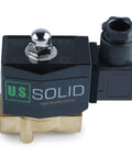 Solid Brass 3/8 Inch NPT Electric Solenoid Valve 12V DC Normally Closed With Viton Seals, built tough and durable.