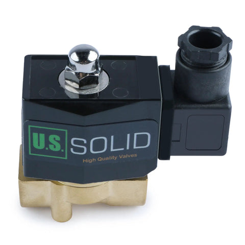 Solid Brass 3/8 Inch NPT Electric Solenoid Valve 12V DC Normally Closed With Viton Seals, built tough and durable.