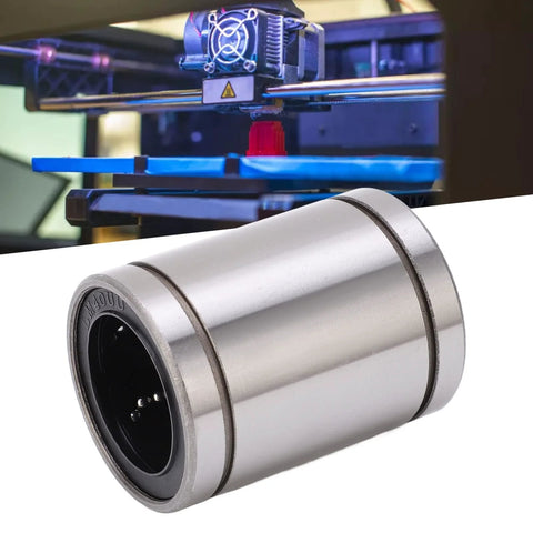 4-pack silver cylindrical linear ball bearings, low-noise, for 3D printers and robotic arms